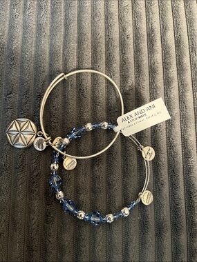 Alex and Ani Aphrodite’s Flower Set of 2 bracelets
